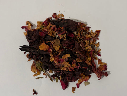 Te de Rosa de Castilla con Jamaica/Castile Rose and hibiscus tea mix. 3oz.